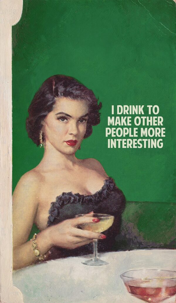 Screen on print painting by The Connor Brothers, I Drink